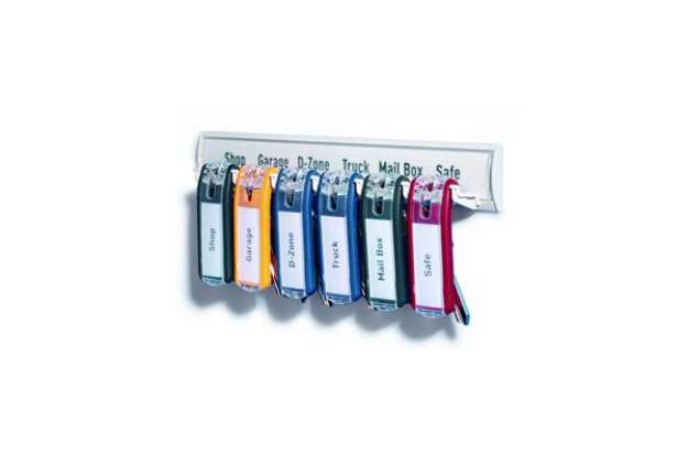 Immagine di Portachiavi Key Clip - colori assortiti - Durable - conf. 6 pezzi