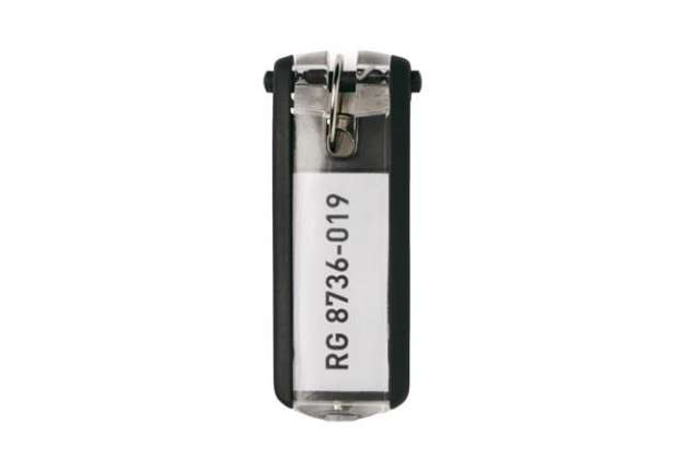 Immagine di Portachiavi Key Clip - nero - Durable - conf. 6 pezzi