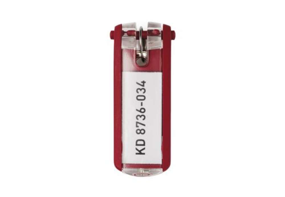 Immagine di Portachiavi Key Clip - rosso - Durable - conf. 6 pezzi