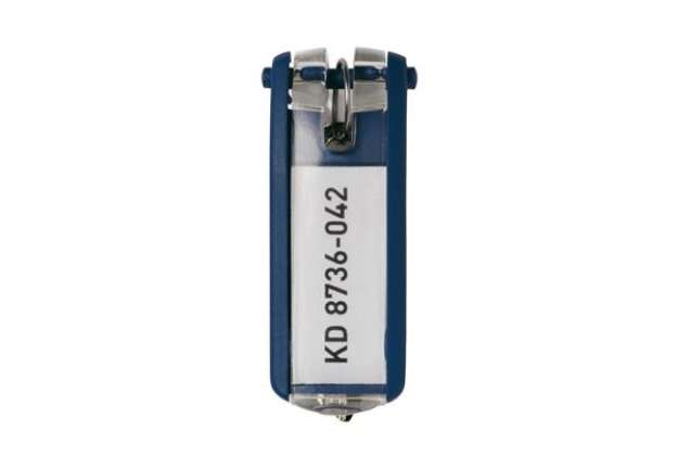 Immagine di Portachiavi Key Clip - blu - Durable - conf. 6 pezzi