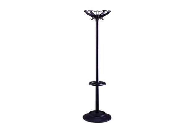Immagine di Appendiabiti - con portaombrelli - 5 posti - 168 x 46 cm - nero - Unisit