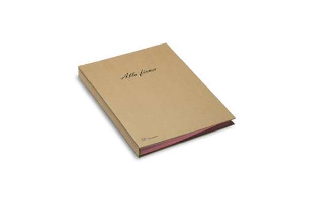 Immagine di Libro firma Eco - 18 intercalari - 24x34 cm - avana - Fraschini