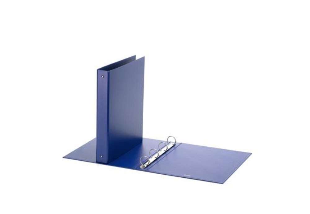 Immagine di Raccoglitore Europa - 4 anelli tondi 40 mm - 22x30 cm - blu - Favorit