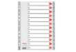 Immagine di Separatore numerico 1/12 - PPL - A4 - 22,5x29,7 cm - grigio - Esselte