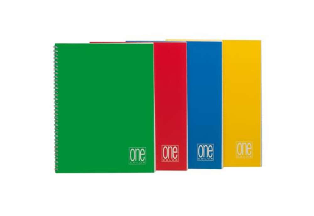 Immagine di Quaderno One Color - A5 - 4mm - 60 fogli - 80 gr - s/fori - spiralato - Blasetti