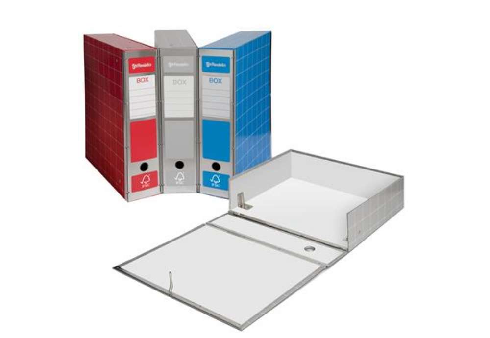 Immagine di Scatola archivio Box4 - dorso 9 cm - 37,5 x 29,5 cm - grigio - Resisto