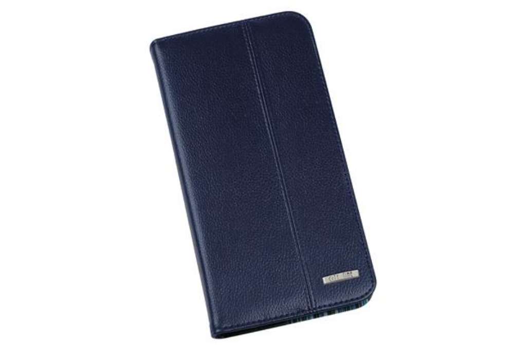 Immagine di Portabiglietti da visita Professional - similpelle - blu - 12,5x23,5 cm - City Time