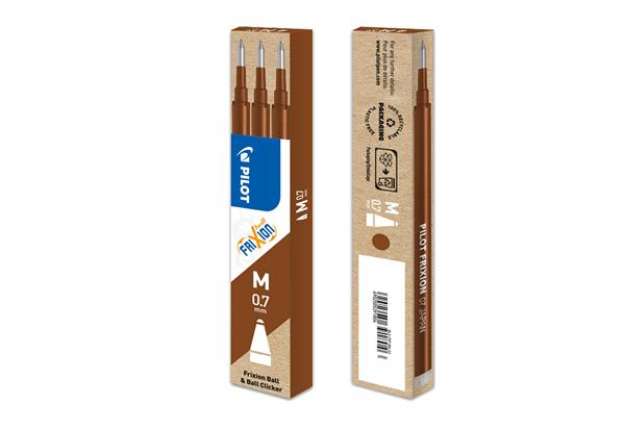 Immagine di Refill a sfera Frixionball - punta 0,7mm - marrone - Pilot - conf. 3 pezzi