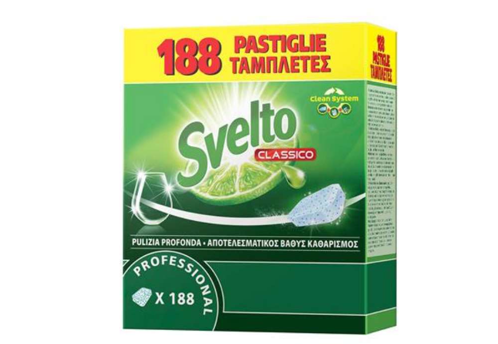 Immagine di Tabs per lavastoviglie - Svelto - fustino da 188 tabs da 10 gr