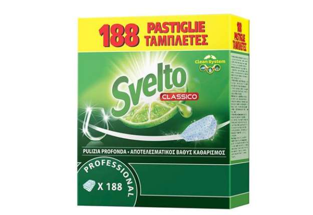 Immagine di Tabs per lavastoviglie - Svelto - fustino da 188 tabs da 10 gr