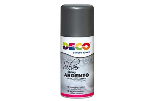 Immagine di Vernice spray - 150ml - argento - DECO