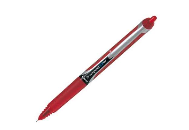 Immagine di Roller a scatto Hi Tecpoint V7 RT - punta 0,7mm - rosso  - Pilot