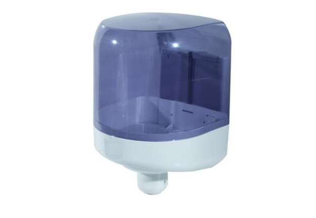 Immagine di Dispenser asciugamani a spirale Prestige -  formato Maxi - 25,6x27,5x33,5 cm - bianco/azzurro traspa
