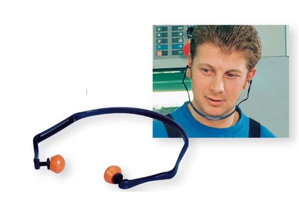 Immagine di Inserti auricolari con archetto 1310 - SNR 26 dB - blu/arancio - 3M