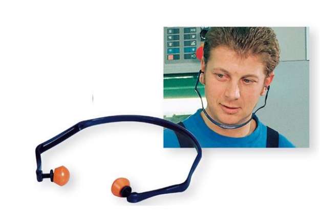 Immagine di Inserti auricolari con archetto 1310 - SNR 26 dB - blu/arancio - 3M