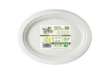Immagine di Piatto piano monouso - ovale - 26 x 19,5 cm - cellulosa - bianco - Dopla Green - conf. 50 pezzi
