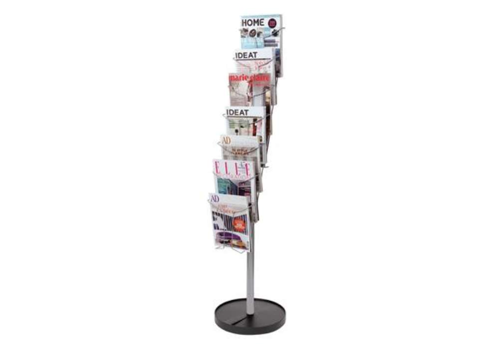 Immagine di Espositore da terra - metallo - 7 tasche A4 - Alba