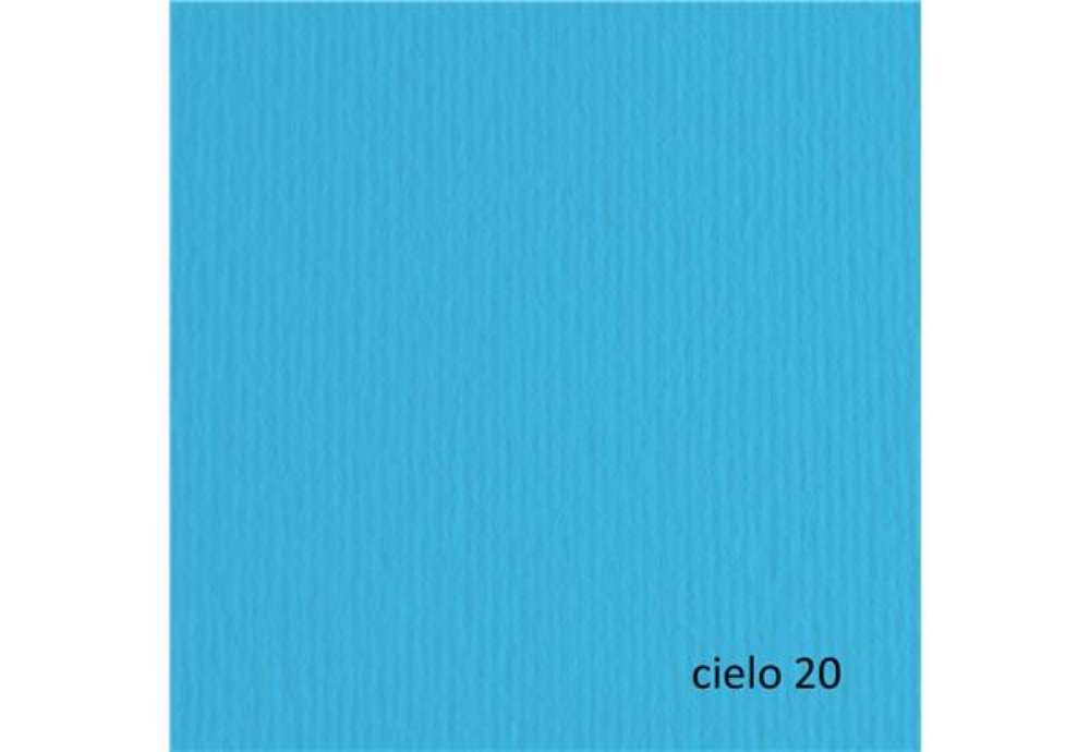 Immagine di Cartoncino Elle Erre - 50 x 70 cm - 220 gr - cielo 120 - Fabriano - blister 20 fogli