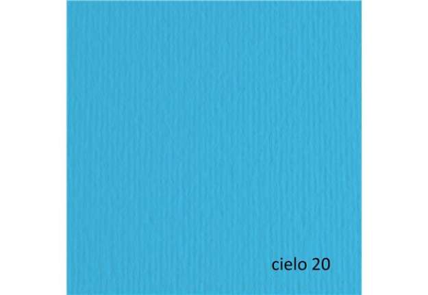 Immagine di Cartoncino Elle Erre - 50x70cm - 220gr - cielo 120 - Fabriano - blister 20 fogli