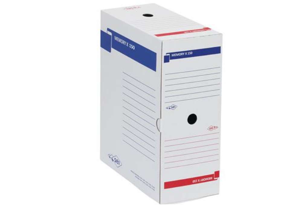 Immagine di Scatola archivio Memory X150 - 25 x 35 cm - dorso 15 cm - bianco - Sei Rota