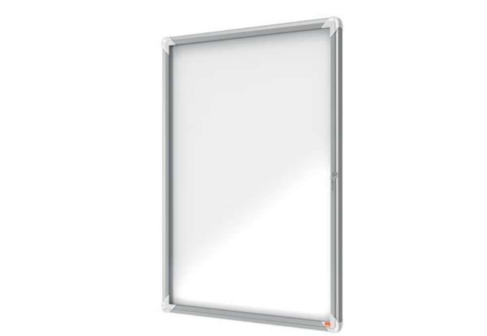 Immagine di Bacheca per esterni - fondo magnetico bianco - 9 fogli A4 - verticale - Nobo