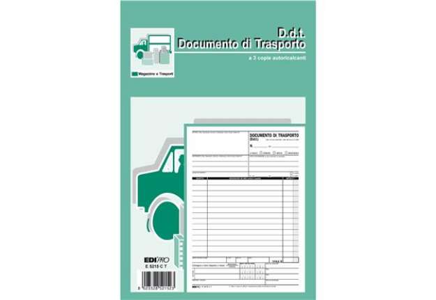 Immagine di Blocco DDT - 33 fogli 3 copie autoricalcanti - 23 x 14,8cm - Edipro