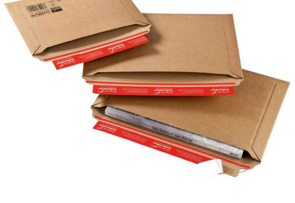 Immagine di Busta in cartone CP 015 F Flute - formato C4+ (360x250 mm) - altezza massima 50 mm - ColomPac