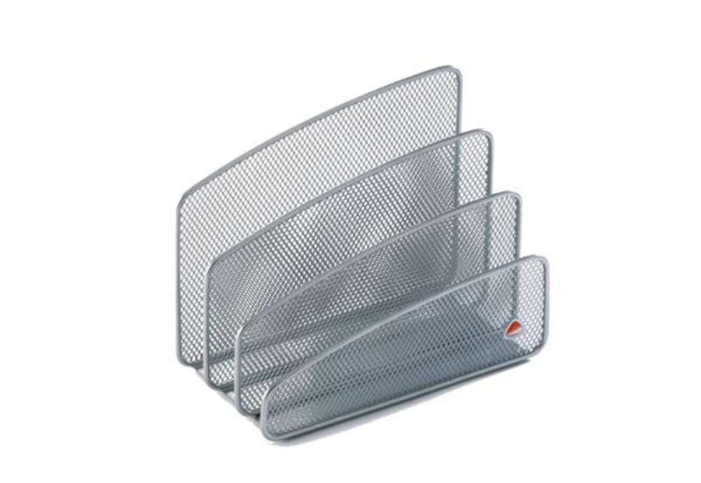 Immagine di Sparticarte Mesh - rete metallica - 14,5 x 18 x 9 cm - argento - Alba
