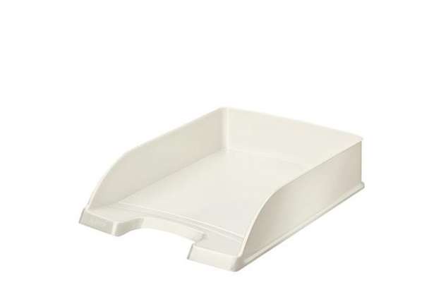 Immagine di Vaschetta portacorrispondenza WOW - 25,5 x 35,7 x 7 cm - bianco metallizzato - Leitz