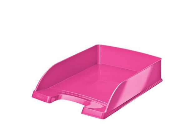 Immagine di Vaschetta portacorrispondenza WOW - 25,5 x 35,7 x 7 cm - fucsia metallizzato - Leitz