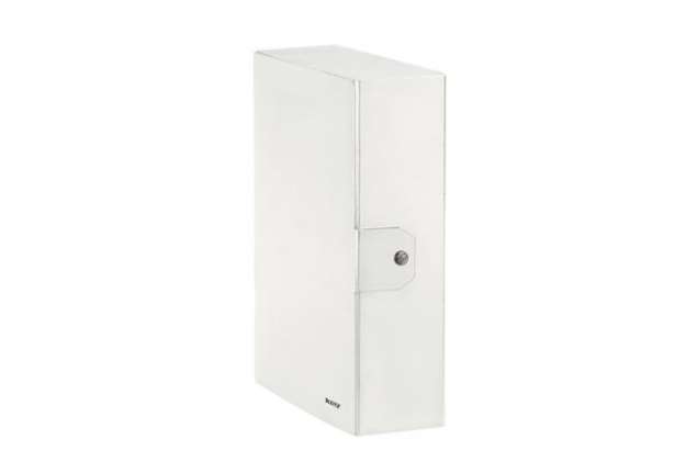 Immagine di Scatola progetto WOW - dorso 10 cm - bianco metallizzato - Leitz