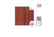 Immagine di Rotolo Cartarivesto Rex Taco - lavabile - adesivo - 49 x 300 cm - legno scuro - Rex Sadoch