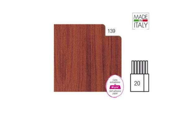 Immagine di Rotolo Cartarivesto Rex Taco - lavabile - adesivo - 49 x 300 cm - legno scuro - Rex Sadoch