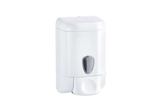 Immagine di Dispenser da muro Prestige per sapone liquido - capacità 1 L - bianco/azzurro trasparente - Mar Plas