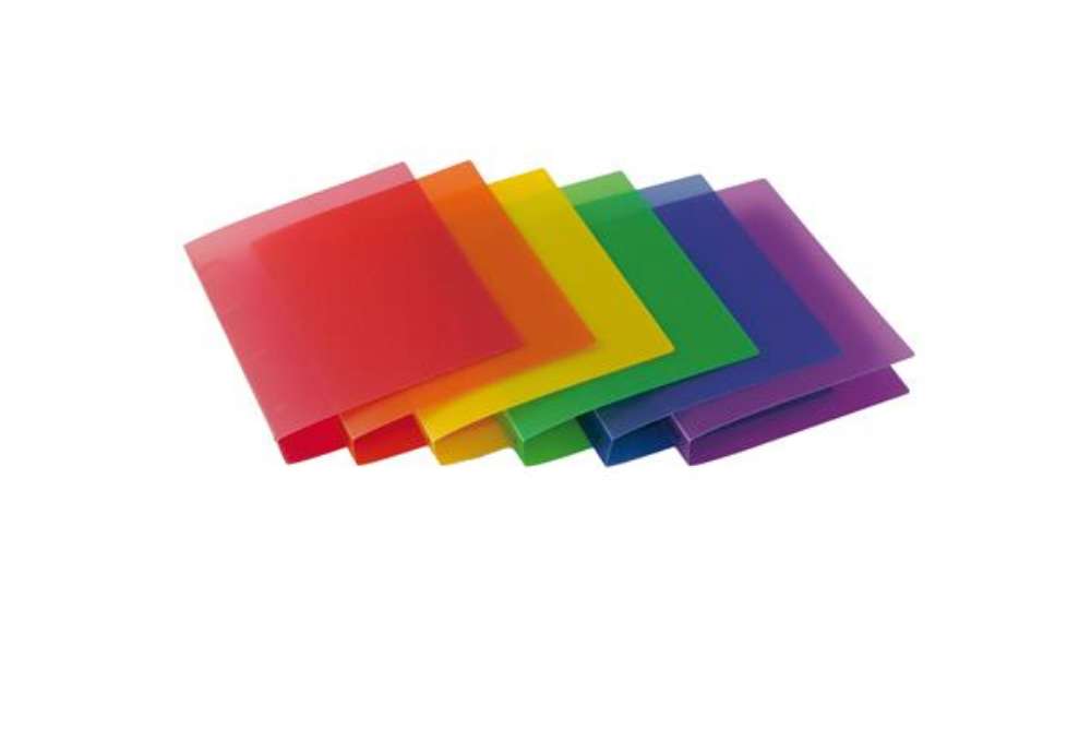 Immagine di Raccoglitore Myto - 22 x 30 cm - 4 anelli tondi 17 mm - dorso 2,5 cm - colori assortiti - Sei Rota