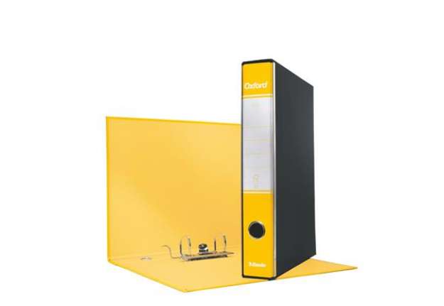 Immagine di Registratore Oxford G84 - dorso 5 cm - protocollo 23x33 cm - giallo - Esselte