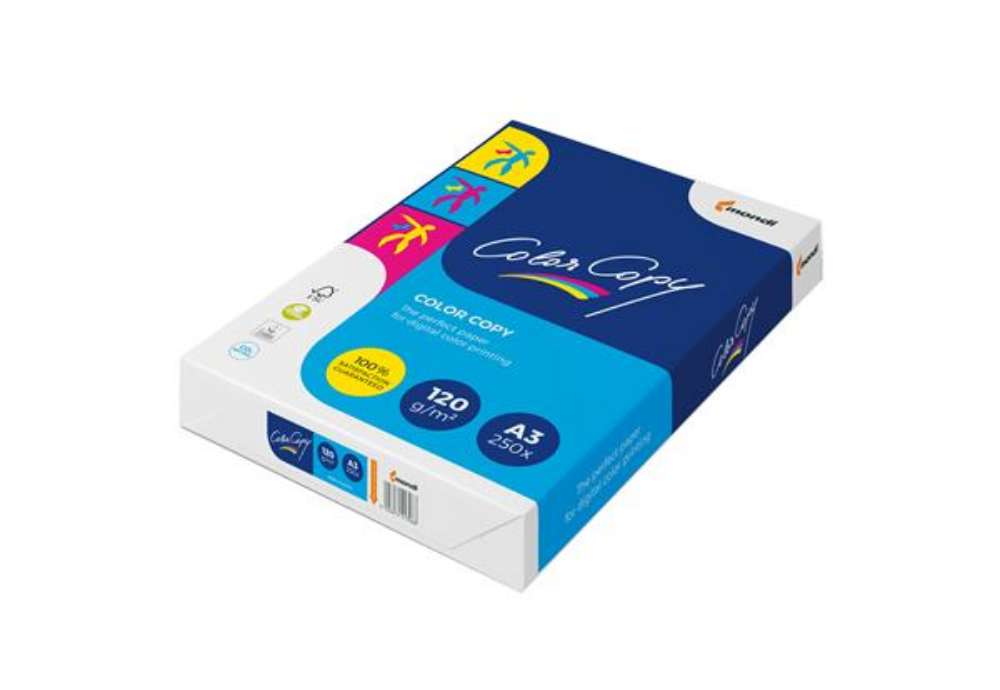 Immagine di Carta Color Copy - 320 x 450 mm - 120 gr - bianco - Sra3 - Mondi - conf. 250 fogli