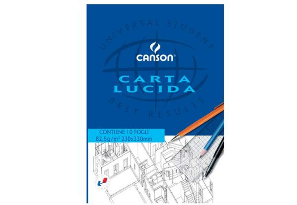 Immagine di Blocco carta lucida - 23 x 33 cm - 10 fogli - 80gr - uso manuale - Canson