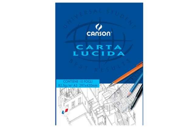 Immagine di Blocco carta lucida - 297x420mm - 10 fogli - 80gr - uso manuale - Canson