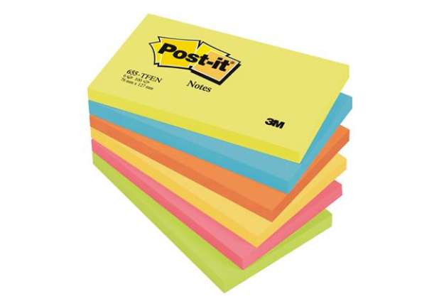 Immagine di Blocco foglietti Colori Energy - 655-TFEN - 76 x 127 mm - 72 gr - colori assortiti - 100 fogli - Pos