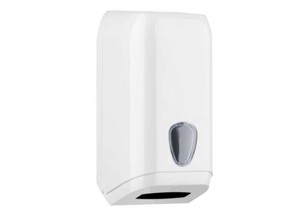 Immagine di Dispenser carta igienica Prestige - intergogliata - 15,8 x 13 x 30,7 cm - bianco - Mar Plast