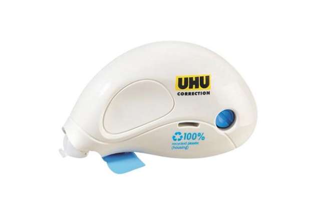 Immagine di Correttore a nastro Compact Correction - 5 mm x 10 mt - plastica riciclata - Uhu