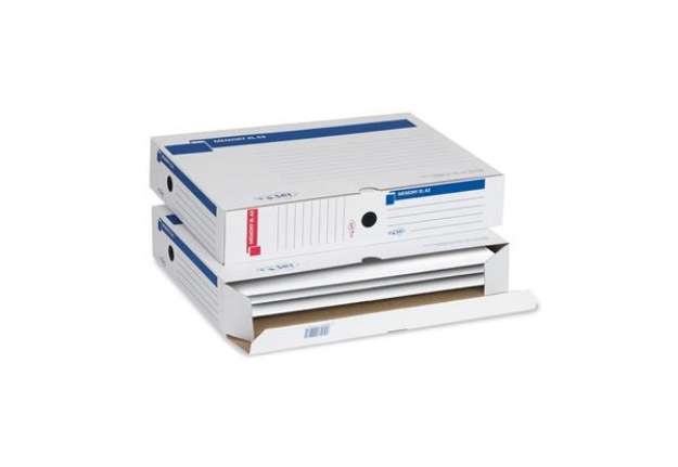 Immagine di Scatola archivio Memory XL A3 - 30x42 cm - dorso 8 cm - bianco - Sei Rota