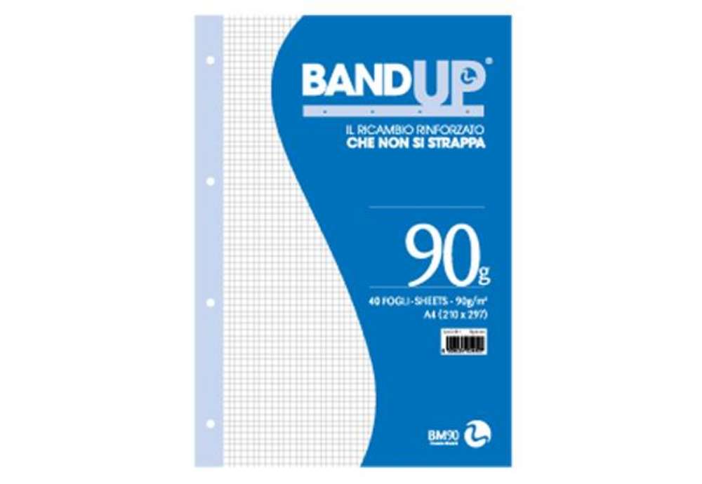 Immagine di Ricambi BandUp forati rinforzati - A4 -  4mm - 90gr - BM - conf. 40 pezzi