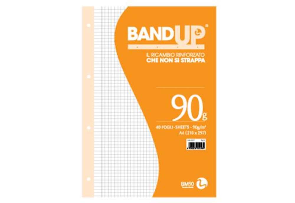 Immagine di Ricambi BandUp forati rinforzati - A4 -  4mm c/margine - 90gr - BM - conf. 40 pezzi
