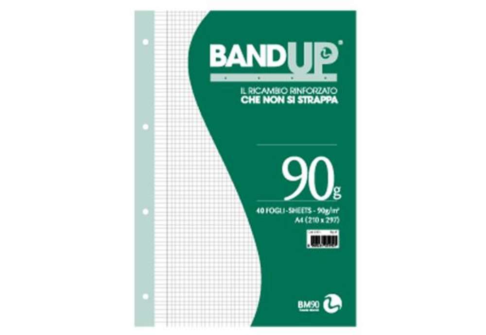 Immagine di Ricambi BandUp forati rinforzati - A4 - 5mm c/margine - 90gr - BM - conf. 40 pezzi