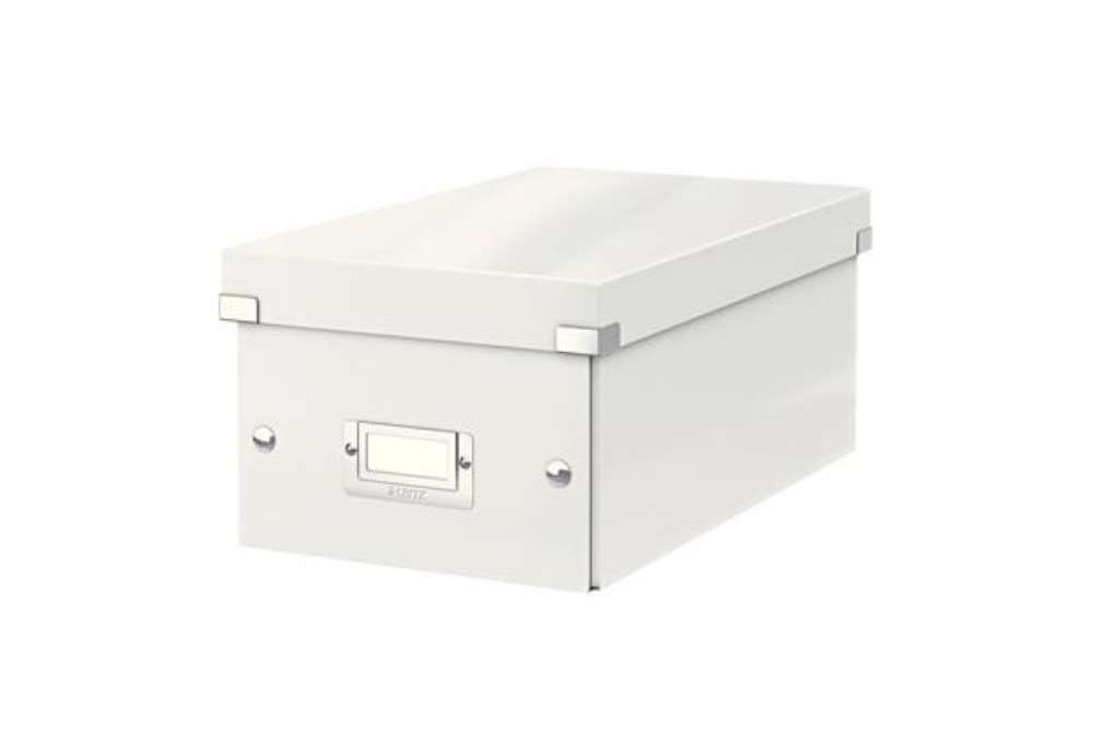 Immagine di Scatola archivio Click & Store - per DVD - 20,6 x 14,7 x 35,2 cm - bianco - Leitz