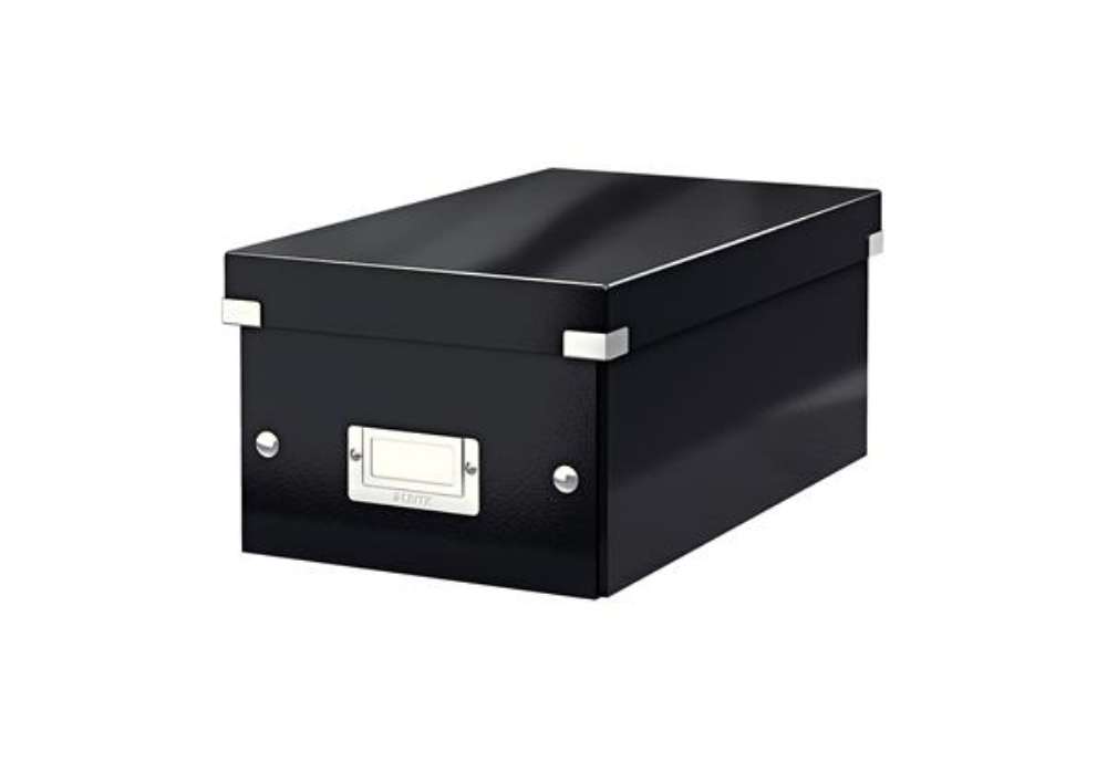 Immagine di Scatola archivio Click & Store - per DVD - 20,6 x 14,7 x 35,2 cm - nero - Leitz