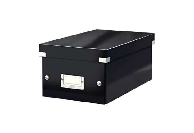 Immagine di Scatola archivio Click & Store - per DVD - 20,6x14,7x35,2 cm - nero - Leitz