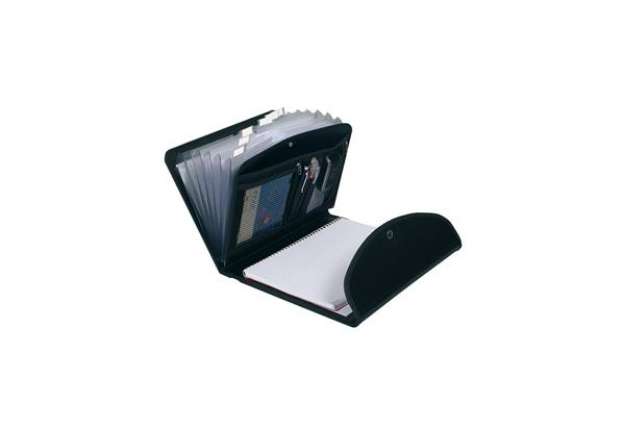 Immagine di Classificatore Exafolio Exactive - 6 scomparti - PPL - 25,5x33 cm - nero - Exacompta
